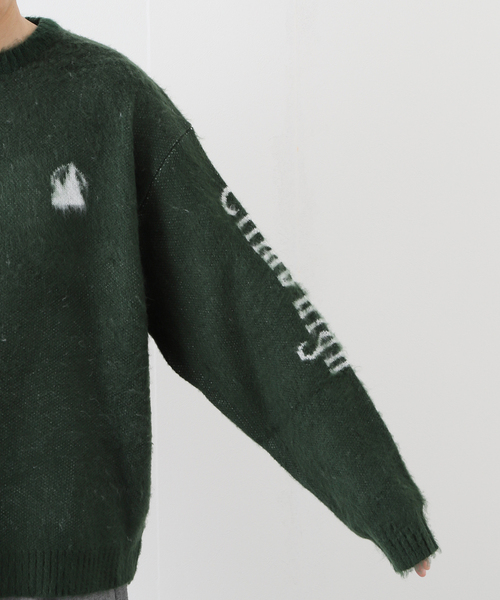 JOURNAL STANDARD(ジャーナルスタンダード)の「【CLIMB HIGH / クライムハイ】Sleeve logo sweater(ニット/セーター・メンズ・グリーン/ブラック・LARGE/MEDIUM)」の9枚目の写真