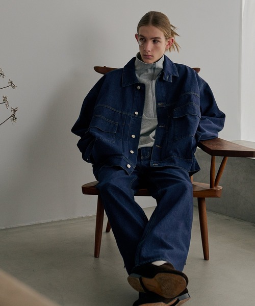 AIMNAIM（エイムネイム）の「VENT DENIM JACKET 袖ファスナー