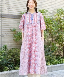 チチカカ | エコフレンドリー パッチブロックプリントワンピース(ワンピース)