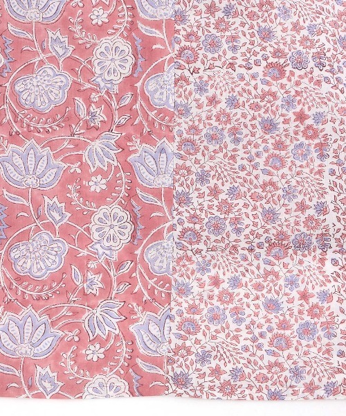 チチカカ（チチカカ）の「エコフレンドリー パッチブロックプリントワンピース（ワンピース・レディース・ピンク/ブルー・FREE）」の14枚目の写真