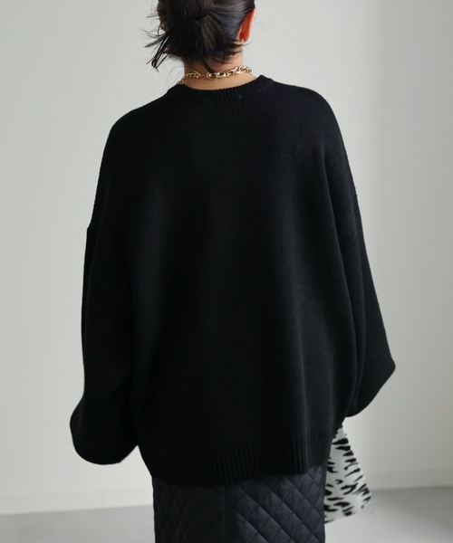 ap retro（アプレトロ）の「ジャガードフラワーニットプルオーバー（ニット/セーター・レディース・アイボリー/ブラック・FREE）」の19枚目の写真