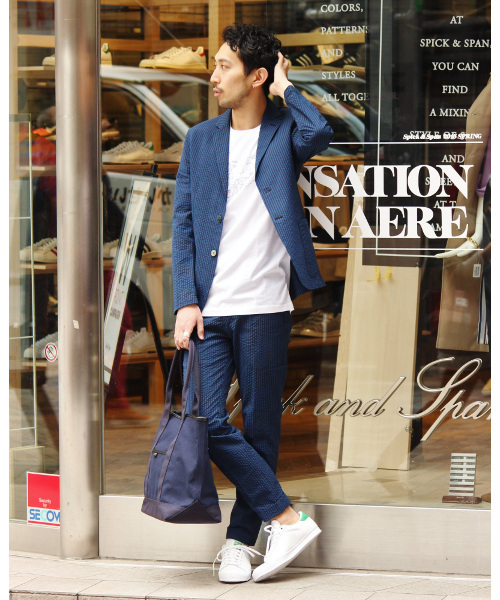 EDIFICE（エディフィス）の「◇SUCCER Wクロップドパンツ（その他パンツ・メンズ・ホワイト/ブルー系その他・46/48/50/42/44）」の17枚目の写真