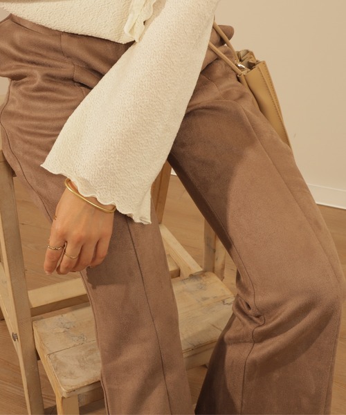 mil（ミル）の「スエードライクセミフレアパンツ（その他パンツ・レディース・モカ/ミント・M/XS/S）」の20枚目の写真