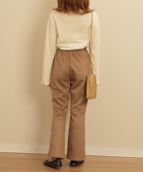 mil（ミル）の「スエードライクセミフレアパンツ（その他パンツ・レディース・モカ/ミント・M/XS/S）」の11枚目の写真