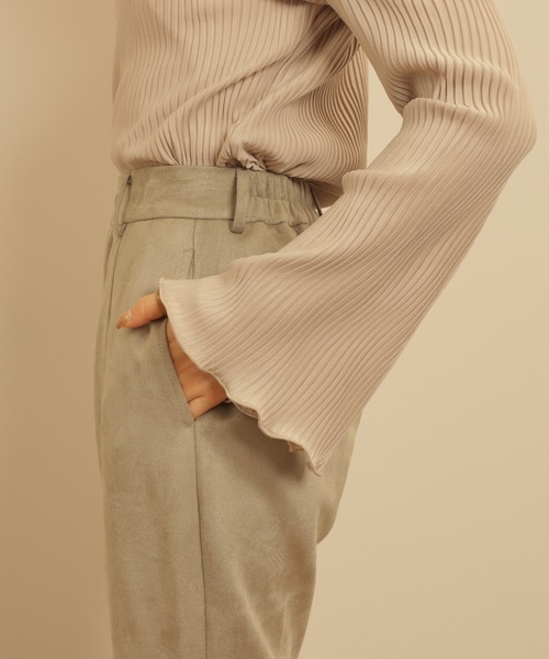 mil（ミル）の「スエードライクセミフレアパンツ（その他パンツ・レディース・モカ/ミント・M/XS/S）」の13枚目の写真