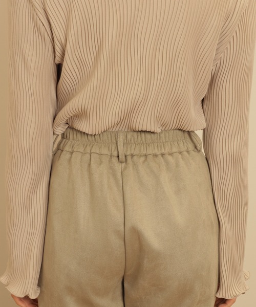 mil（ミル）の「スエードライクセミフレアパンツ（その他パンツ・レディース・モカ/ミント・M/XS/S）」の14枚目の写真