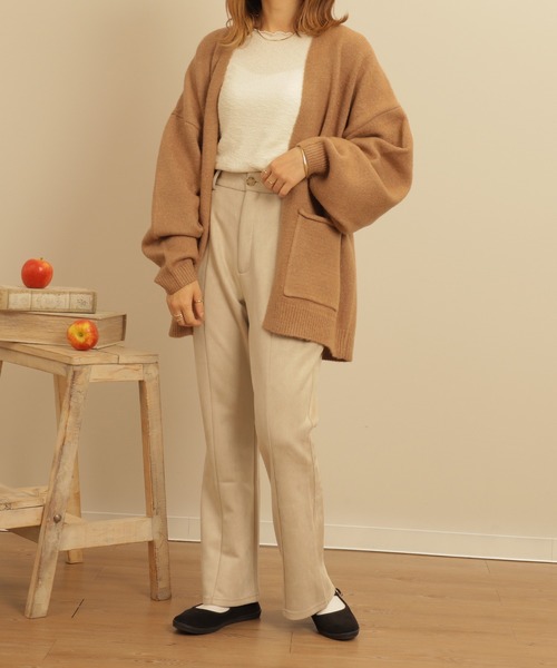 mil（ミル）の「スエードライクセミフレアパンツ（その他パンツ・レディース・モカ/ミント・M/XS/S）」の16枚目の写真