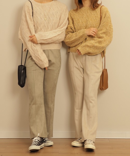 mil（ミル）の「スエードライクセミフレアパンツ（その他パンツ・レディース・モカ/ミント・M/XS/S）」の17枚目の写真