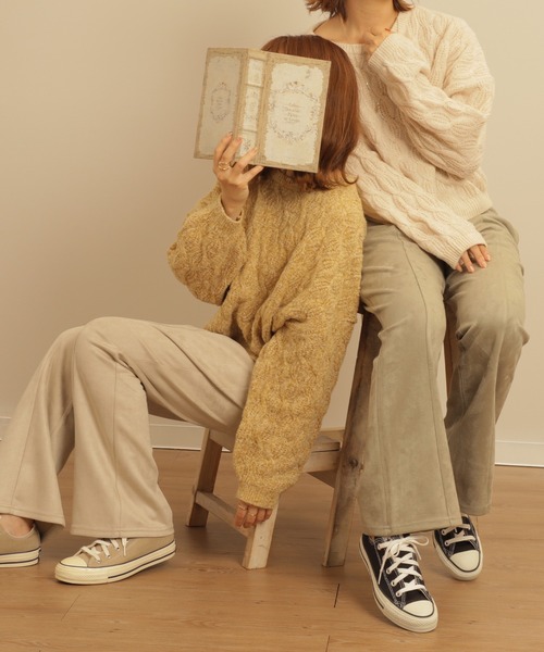 mil（ミル）の「スエードライクセミフレアパンツ（その他パンツ・レディース・モカ/ミント・M/XS/S）」の18枚目の写真