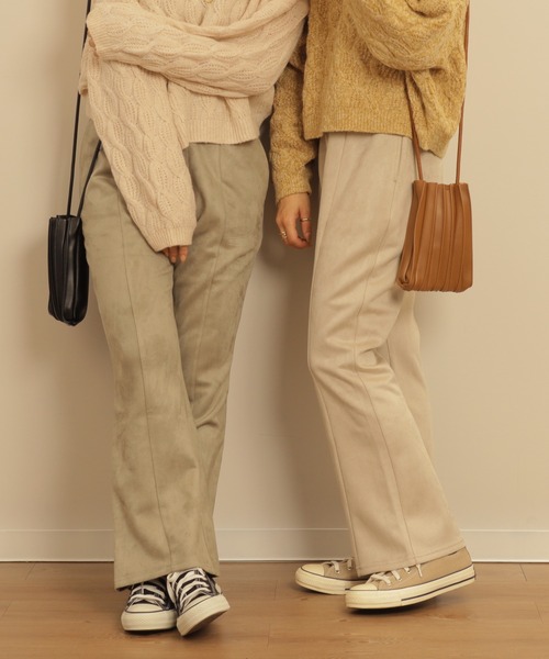 mil（ミル）の「スエードライクセミフレアパンツ（その他パンツ・レディース・モカ/ミント・M/XS/S）」の19枚目の写真