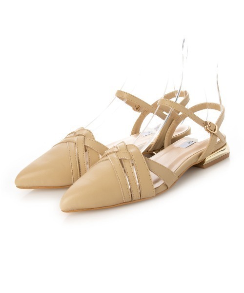 【EVOL】アンクルストラップデザインヒールパンプスIU5064