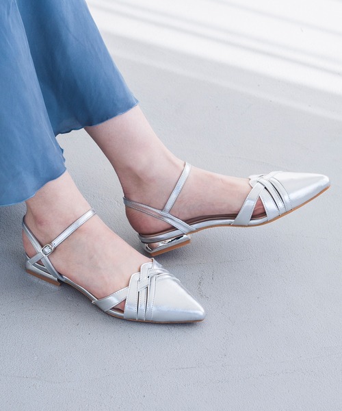 【EVOL】アンクルストラップデザインヒールパンプスIU5064