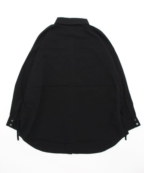 PAGEBOY(ページボーイ)の「ウエストドロストシャツ(シャツ/ブラウス・レディース・ブルー系その他/ブラック/オフホワイト・FREE)」の4枚目の写真