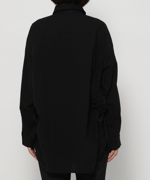 PAGEBOY(ページボーイ)の「ウエストドロストシャツ(シャツ/ブラウス・レディース・ブルー系その他/ブラック/オフホワイト・FREE)」の13枚目の写真