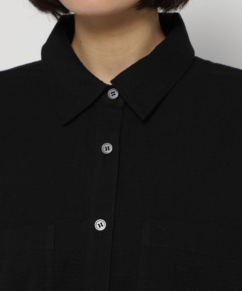 PAGEBOY(ページボーイ)の「ウエストドロストシャツ(シャツ/ブラウス・レディース・ブルー系その他/ブラック/オフホワイト・FREE)」の12枚目の写真