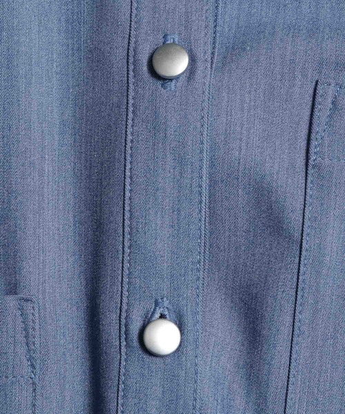 PAGEBOY(ページボーイ)の「ウエストドロストシャツ(シャツ/ブラウス・レディース・ブルー系その他/ブラック/オフホワイト・FREE)」の5枚目の写真