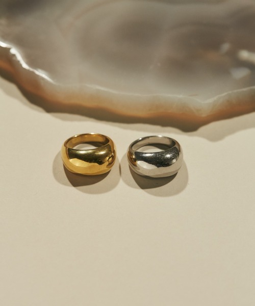 ciite' surgical stainless(シーテサージカルステンレス)の「【 金属アレルギー対応 】 ぷっくりリング サージカルステンレス 316L(リング・レディース・ゴールド/シルバー・11号/13号/4号/15号/7号/9号)」の9枚目の写真