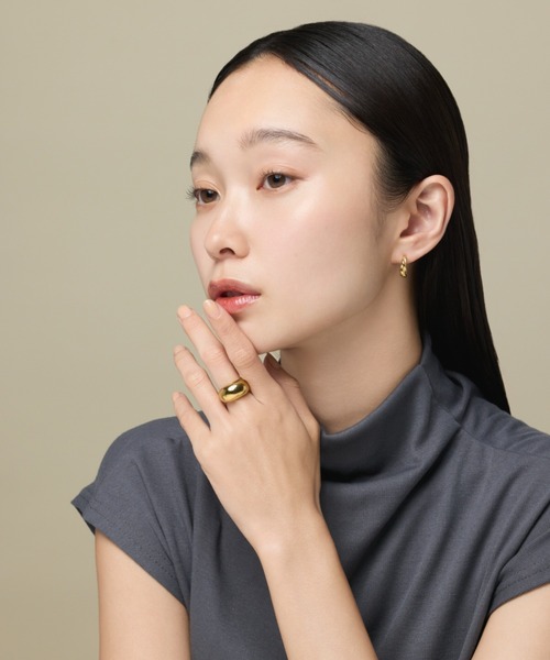 ciite' surgical stainless(シーテサージカルステンレス)の「【 金属アレルギー対応 】 ぷっくりリング サージカルステンレス 316L(リング・レディース・ゴールド/シルバー・11号/13号/4号/15号/7号/9号)」の14枚目の写真