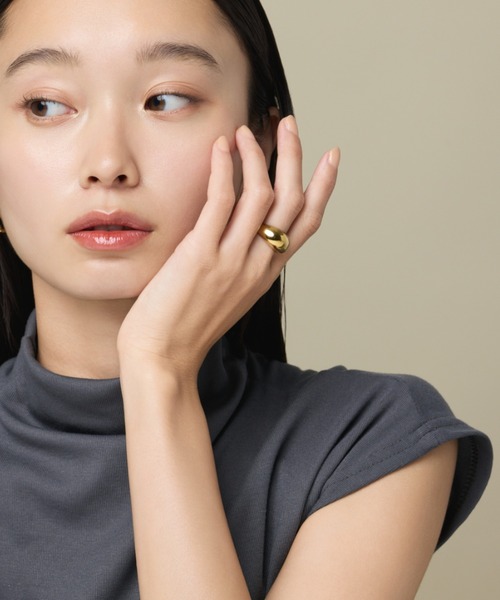 ciite' surgical stainless(シーテサージカルステンレス)の「【 金属アレルギー対応 】 ぷっくりリング サージカルステンレス 316L(リング・レディース・ゴールド/シルバー・11号/13号/4号/15号/7号/9号)」の15枚目の写真