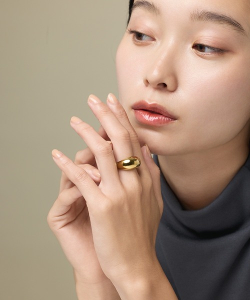 ciite' surgical stainless(シーテサージカルステンレス)の「【 金属アレルギー対応 】 ぷっくりリング サージカルステンレス 316L(リング・レディース・ゴールド/シルバー・11号/13号/4号/15号/7号/9号)」の11枚目の写真