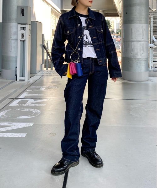 WHO'S WHO gallery(フーズフーギャラリー)の「シャーロットラグランロンT(Tシャツ/カットソー・レディース・オフホワイト/チャコールグレー・FREE)」の7枚目の写真