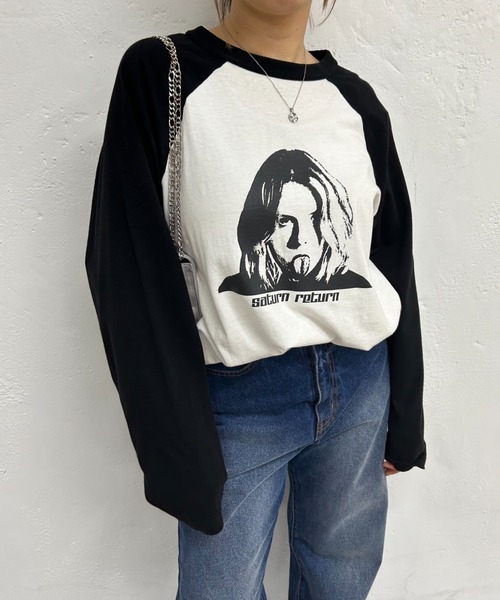 WHO'S WHO gallery(フーズフーギャラリー)の「シャーロットラグランロンT(Tシャツ/カットソー・レディース・オフホワイト/チャコールグレー・FREE)」の11枚目の写真