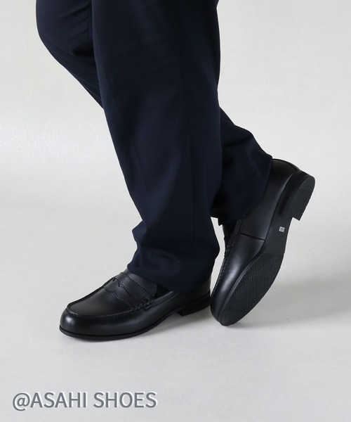 ASAHI SHOES(アサヒシューズ)の「アサヒ 牛革 ローファー(BB7711)(ローファー・メンズ・ブラック・24.0cm/24.5cm/25.0cm/25.5cm/26.0cm/26.5cm/27.0cm/27.5cm/28.0cm/29.0cm/30.0cm)」の5枚目の写真