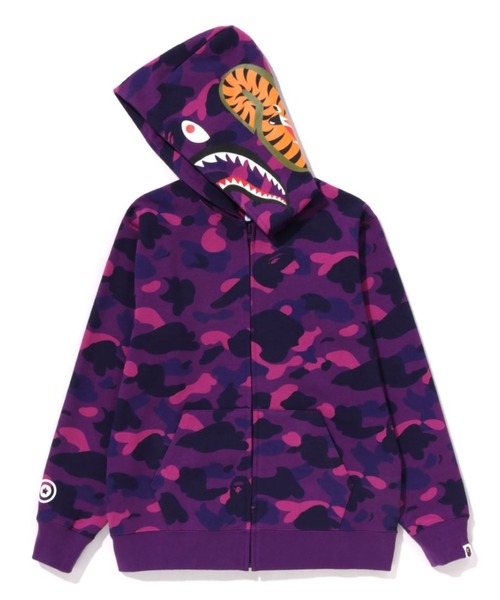 A BATHING APE カモフラージュパーカー ブラック ピンク・水色セット A BATHING APE パーカー ABC CAMO SEPARATE SHARK FULL ZIP