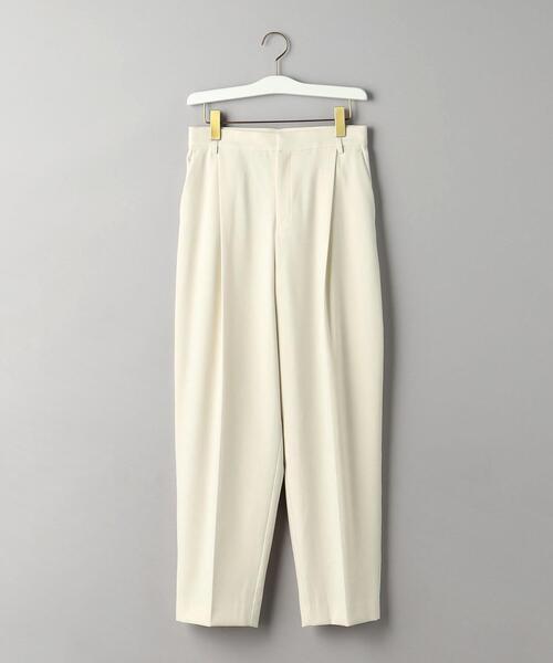BEAUTY&YOUTH UNITED ARROWS（ビューティーアンドユースユナイテッドアローズ）の「ツイル タック テーパードパンツ/ライナー（スラックス・レディース・オフホワイト・S/M/L）」の9枚目の写真