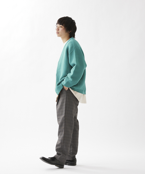 JOURNAL STANDARD relume(ジャーナルスタンダード レリューム)の「【カーディガン+カットソーの2点SET】リサイクルポリ ガーターカーディガン(カーディガン/ボレロ・メンズ・ブラック/カーキ/イエロー/オレンジ/ブルー/ベージュ系その他/グリーン系その他/ブラックミックス・MEDIUM/LARGE)」の16枚目の写真