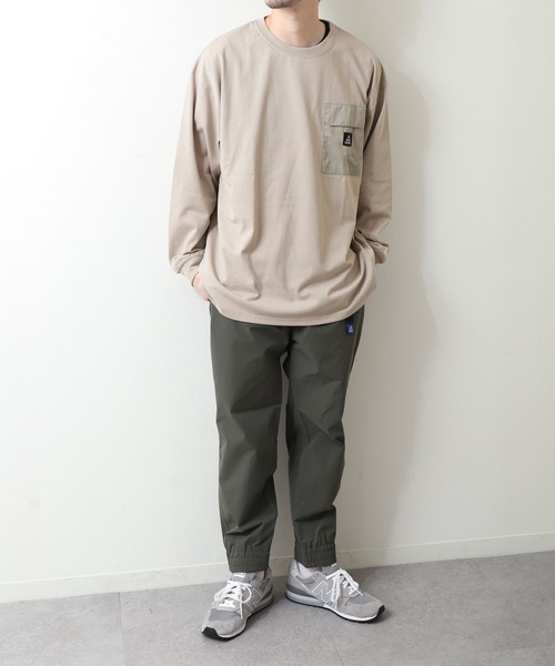 GERRY（ジェリー）の「【GERRY】 ロゴ高機能ポケット長袖Tシャツ（Tシャツ/カットソー・レディース・グレイッシュベージュ/ホワイト/ダークブルー・MEDIUM/LARGE/X-LARGE）」の10枚目の写真
