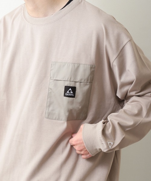 GERRY（ジェリー）の「【GERRY】 ロゴ高機能ポケット長袖Tシャツ（Tシャツ/カットソー・レディース・グレイッシュベージュ/ホワイト/ダークブルー・MEDIUM/LARGE/X-LARGE）」の8枚目の写真