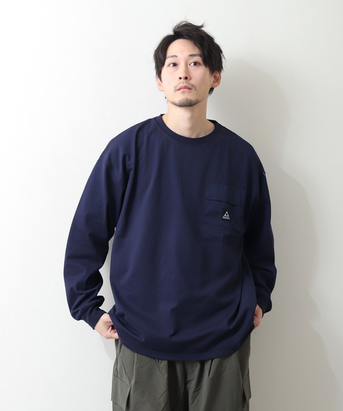 GERRY（ジェリー）の「【GERRY】 ロゴ高機能ポケット長袖Tシャツ（Tシャツ/カットソー・レディース・グレイッシュベージュ/ホワイト/ダークブルー・MEDIUM/LARGE/X-LARGE）」の15枚目の写真