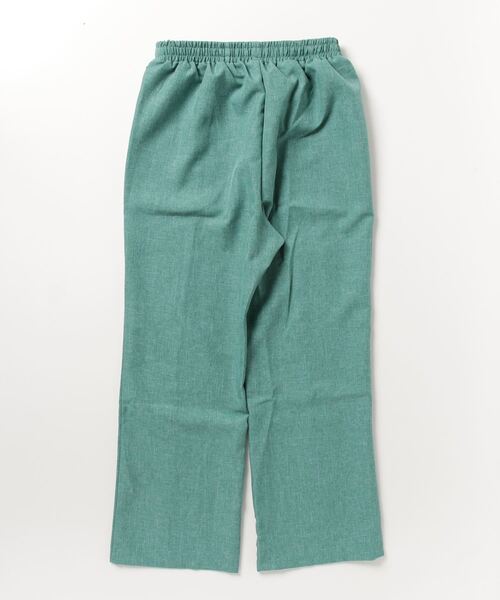 Salong hameu(サロン ハミュー)の「フェイクリネン センタープリーツワイドパンツ レディース/スラックス イージーパンツ(スラックス・レディース・グリーン/ベージュ/イエロー/カーキ/ブラック・M/L)」の6枚目の写真