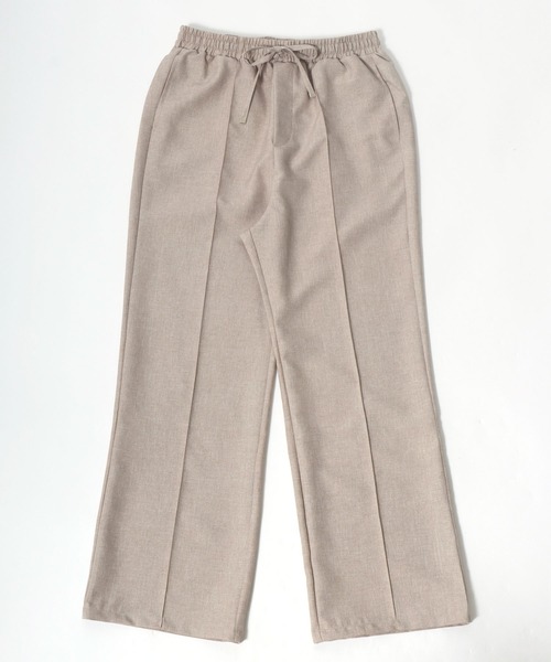 Salong hameu(サロン ハミュー)の「フェイクリネン センタープリーツワイドパンツ レディース/スラックス イージーパンツ(スラックス・レディース・グリーン/ベージュ/イエロー/カーキ/ブラック・M/L)」の15枚目の写真