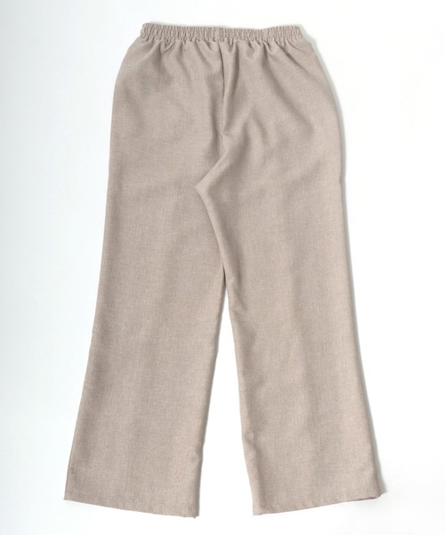 Salong hameu(サロン ハミュー)の「フェイクリネン センタープリーツワイドパンツ レディース/スラックス イージーパンツ(スラックス・レディース・グリーン/ベージュ/イエロー/カーキ/ブラック・M/L)」の16枚目の写真