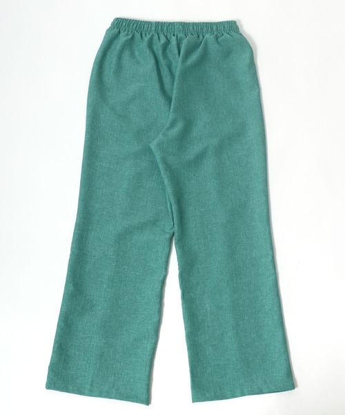 Salong hameu(サロン ハミュー)の「フェイクリネン センタープリーツワイドパンツ レディース/スラックス イージーパンツ(スラックス・レディース・グリーン/ベージュ/イエロー/カーキ/ブラック・M/L)」の20枚目の写真