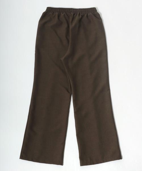 Salong hameu(サロン ハミュー)の「フェイクリネン センタープリーツワイドパンツ レディース/スラックス イージーパンツ(スラックス・レディース・グリーン/ベージュ/イエロー/カーキ/ブラック・M/L)」の18枚目の写真