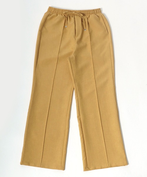 Salong hameu(サロン ハミュー)の「フェイクリネン センタープリーツワイドパンツ レディース/スラックス イージーパンツ(スラックス・レディース・グリーン/ベージュ/イエロー/カーキ/ブラック・M/L)」の21枚目の写真