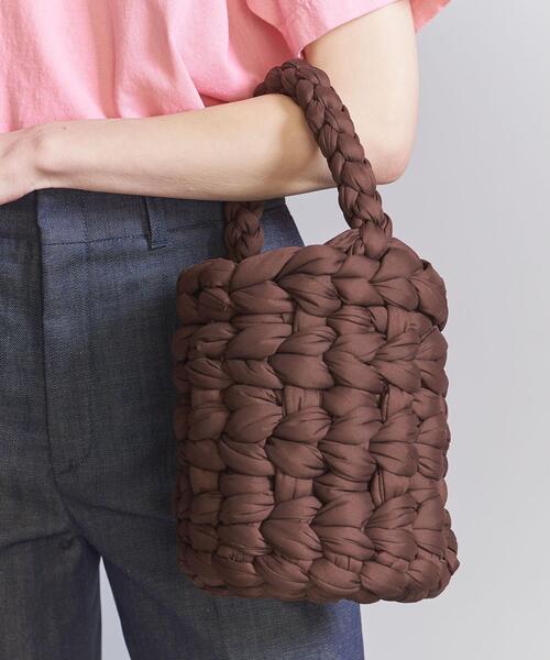 JAMIRAY（ジャミレイ）の「＜JAMIRAY＞WOVEN BASKET バッグ（かごバッグ・レディース・ベージュ/ダークブラウン・FREE）」の6枚目の写真