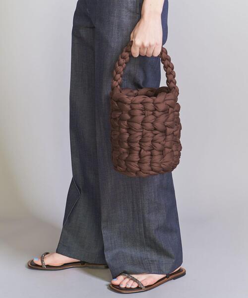 JAMIRAY（ジャミレイ）の「＜JAMIRAY＞WOVEN BASKET バッグ（かごバッグ・レディース・ベージュ/ダークブラウン・FREE）」の7枚目の写真