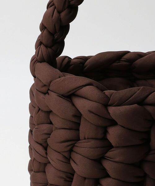 JAMIRAY（ジャミレイ）の「＜JAMIRAY＞WOVEN BASKET バッグ（かごバッグ・レディース・ベージュ/ダークブラウン・FREE）」の12枚目の写真