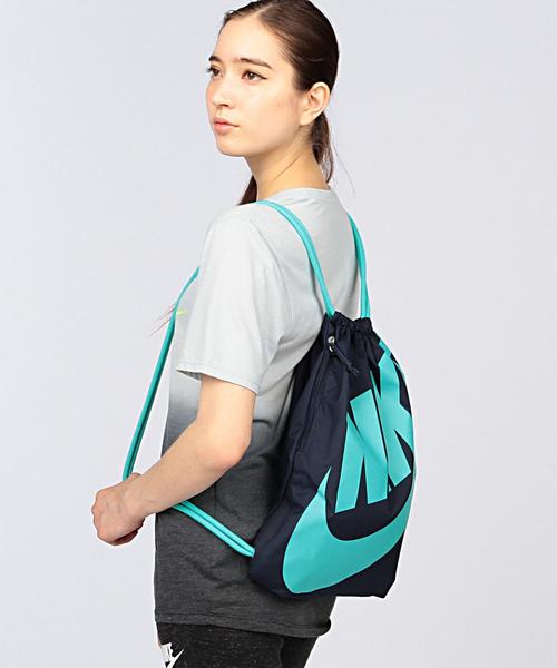 NIKE（ナイキ）の「NIKE（ナイキ） GYM SAC（バックパック/リュック・レディース・ブラック/レッド/イエロー/コバルトブルー/ネイビー・フリー）」の10枚目の写真