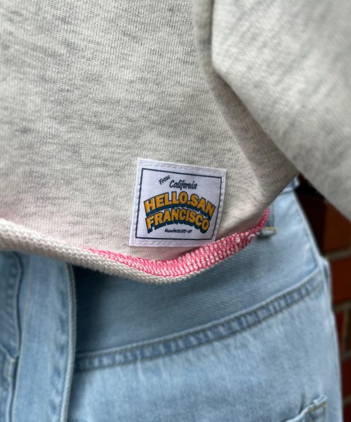 HELLO.SANFRANCISCO（ハローサンフランシスコ）の「【HELLO.SANFRANCISCO/ハローサンフランシスコ】2WAYカットアウトフリルカーデ（カーディガン/ボレロ・レディース・パープル/オレンジ/グレー・FREE）」の8枚目の写真