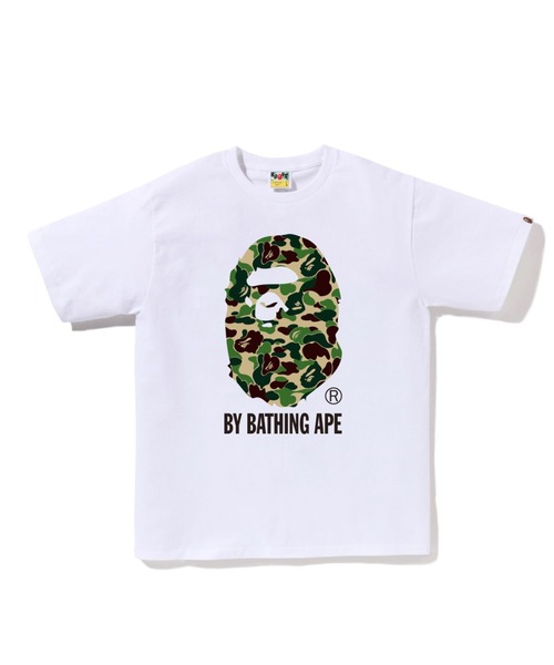 A BATHING APE(アベイシングエイプ)の「ABC CAMO BY BATHING APE TEE M(Tシャツ/カットソー・メンズ・ブラック×ピンク/ブラック×ブルー/ホワイト×ピンク/ブラック×グリーン/ホワイト×グリーン/ホワイト×ブルー・LARGE/XXX-LARGE/XX-LARGE/X-LARGE/MEDIUM/SMALL)」の1枚目の写真