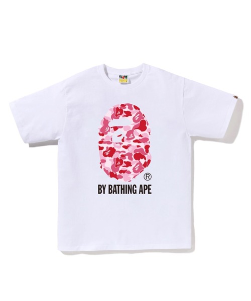 A BATHING APE(アベイシングエイプ)の「ABC CAMO BY BATHING APE TEE M(Tシャツ/カットソー・メンズ・ブラック×ピンク/ブラック×ブルー/ホワイト×ピンク/ブラック×グリーン/ホワイト×グリーン/ホワイト×ブルー・LARGE/XXX-LARGE/XX-LARGE/X-LARGE/MEDIUM/SMALL)」の3枚目の写真