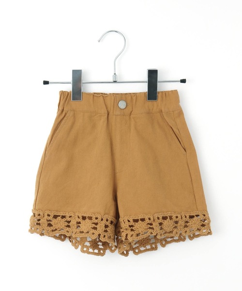 MAKE YOUR DAY（メイクユアデイ）の「裾編みモチーフショートパンツ■80～140cm（その他パンツ・キッズ・キャメル/ピンク/アイボリー・120/130/90/100/140/80/110）」の12枚目の写真