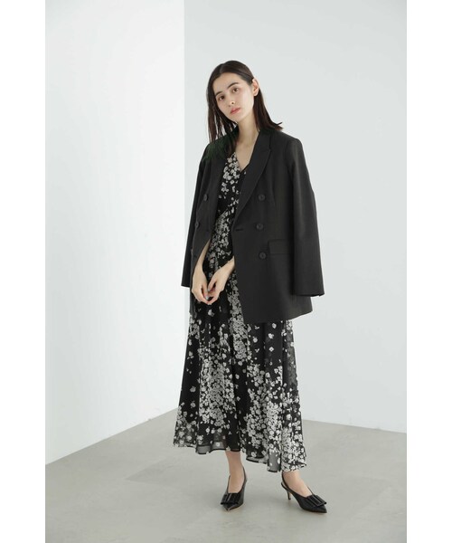 JILL STUART(ジルスチュアート)の「◆コットンリネンダブルジャケット(テーラードジャケット・レディース・ベージュ/ブラック・MEDIUM/SMALL)」の6枚目の写真