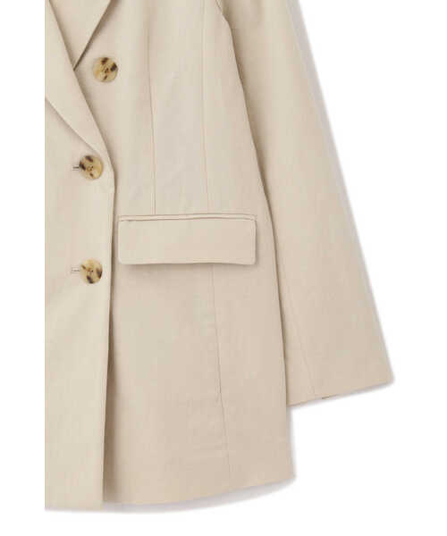 JILL STUART(ジルスチュアート)の「◆コットンリネンダブルジャケット(テーラードジャケット・レディース・ベージュ/ブラック・MEDIUM/SMALL)」の21枚目の写真