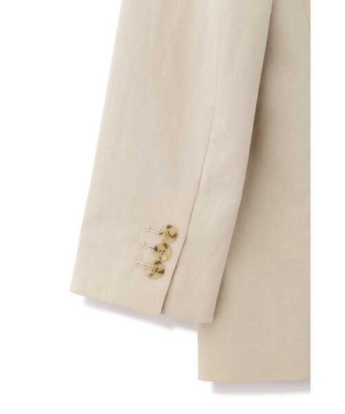 JILL STUART(ジルスチュアート)の「◆コットンリネンダブルジャケット(テーラードジャケット・レディース・ベージュ/ブラック・MEDIUM/SMALL)」の5枚目の写真